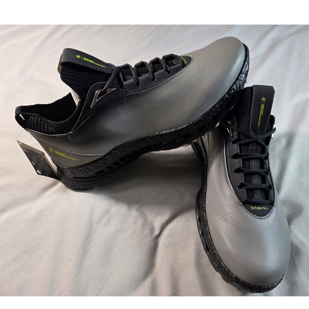 ECCO Golf BIOM C5 Mens US 8-8.5 / EU 42 Steel Grey GORE-TEX Waterproof Shoes NEW